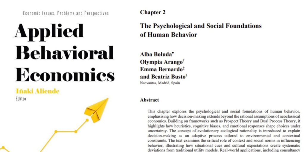 Applied Behavioral Economics: Theory, Method, and Practice for Driving Decisions, editado por Iñaki Aliende
