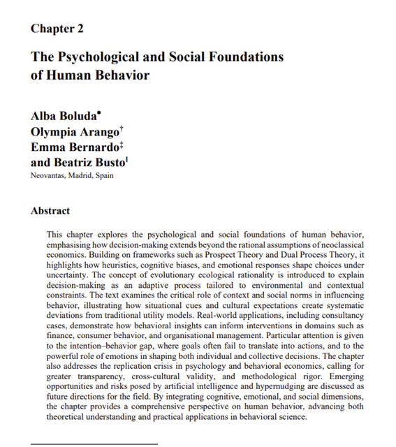 Applied Behavioral Economics: Theory, Method, and Practice for Driving Decisions, editado por Iñaki Aliende